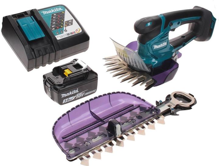 Produktbild Makita DUM 604 RF1X Akku Grasschere 18 V mit Gras- und Strauchscherblatt + 1x Akku 3,0 Ah + (Akkubetrieb)