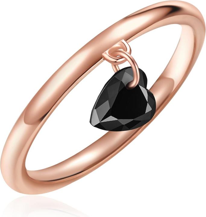 Produktbild Glanzstücke München Damen Herz Sterling Silber Spinell Roségold - 32418 (52, 925 Silber)