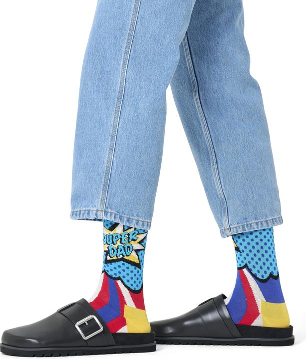 Immagine prodotto Happy Socks Super Dad Sock (Confezione singola, 36 - 40)