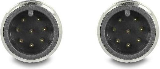 Produktbild Delock M12 Kabel A-kodiert 8 Pin Stecker zu Stecker PVC 1 m (S/FTP, CAT5e, 1 m)