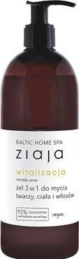 Ziaja Baltic Home Spa Witalizacja żel 3w1 do mycia twarzy ciała i włosów 500ml (500 ml)
