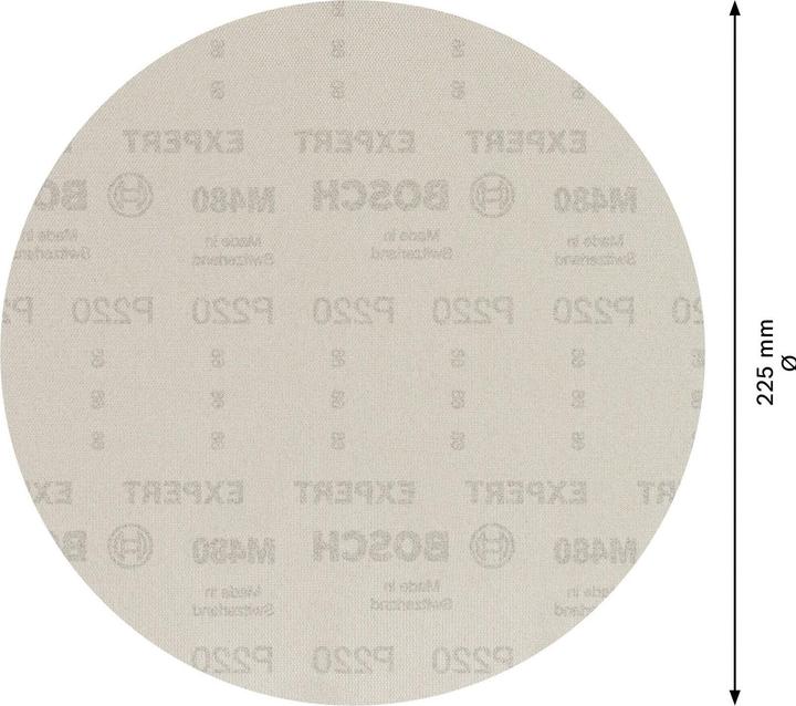 Produktbild Bosch Professional Zubehör EXPERT M480 Schleifnetz für Trockenbauschleifer, 225 mm, G 220, 25-tlg. (220)