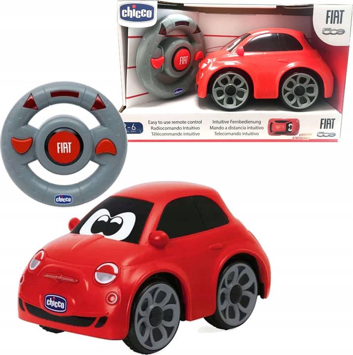 Chicco Race Car Fiat 500E Red RC