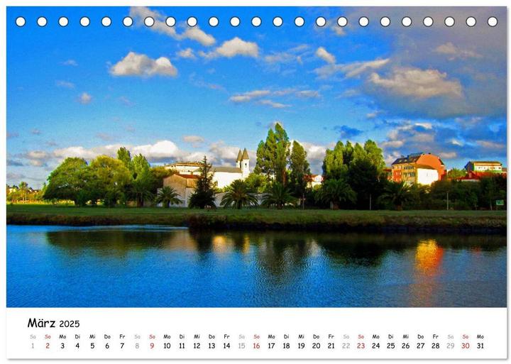 Actual product image Jakobsweg - Camino Ingles (Tischkalender 2025 DIN A5 quer), Monatskalender (A5, German)