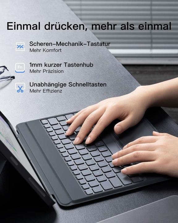 Produktbild Inateck Keyboard iPad 04118 gray (KB04118 gray)