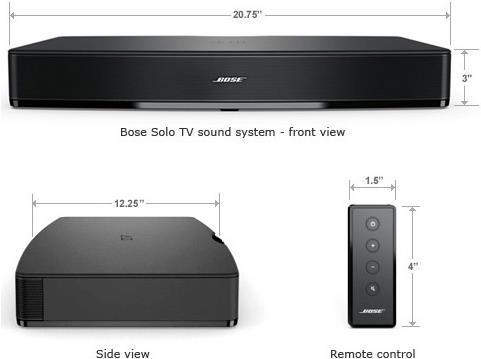 Actual product image Bose SOLO - TV Sound System for TVs up to 32"