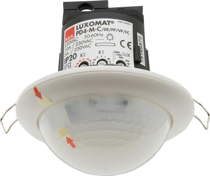 Actual product image BEG Luxomat flush-mounted presence detector 92143 PD4-M-K-EN white (20 m)
