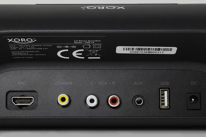 Actual product image Xoro HSB 70, TV Soundbar HDMI ARC (60 W, 2.0 Channel)