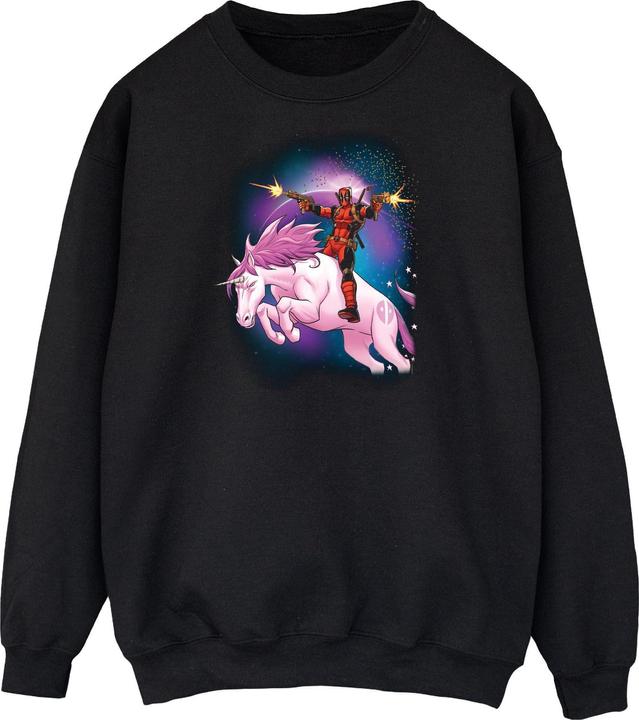 Deadpool Space Unicorn Boyfriend Fit Sweatshirt (XXL)