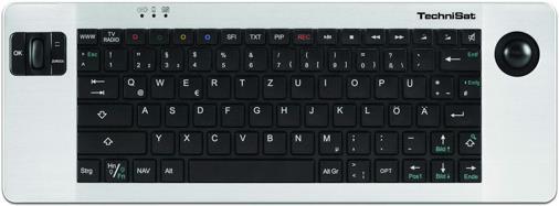 Produktbild TechniSat ISIOControl Keyboard II, QWERTZ, Schwarz (Originalfernbedienung)