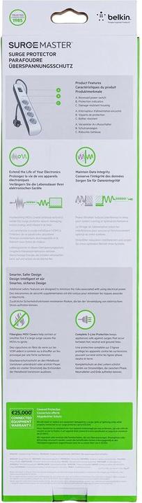 Produktbild Belkin Surgemaster (4 x, CEE 7/3, 2 m)