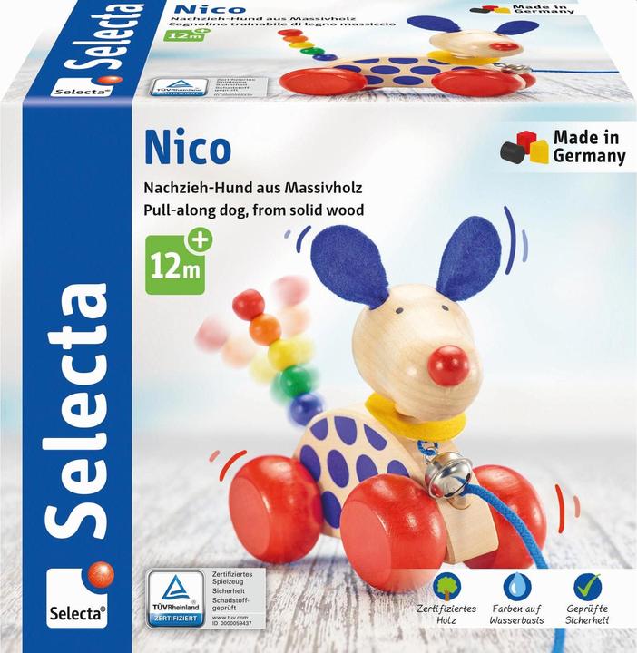 Produktbild Selecta Spielzeug Nachzieh-Hund Nico
