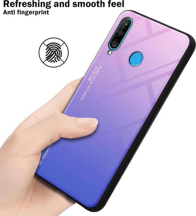 Actual product image Cadorabo TPU 2 colors glass cover (Huawei P30 Lite)