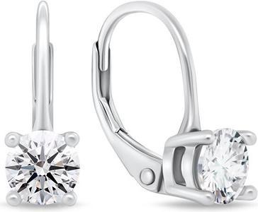 Brilio Silver - Fashion silver earrings with zircons EA116W