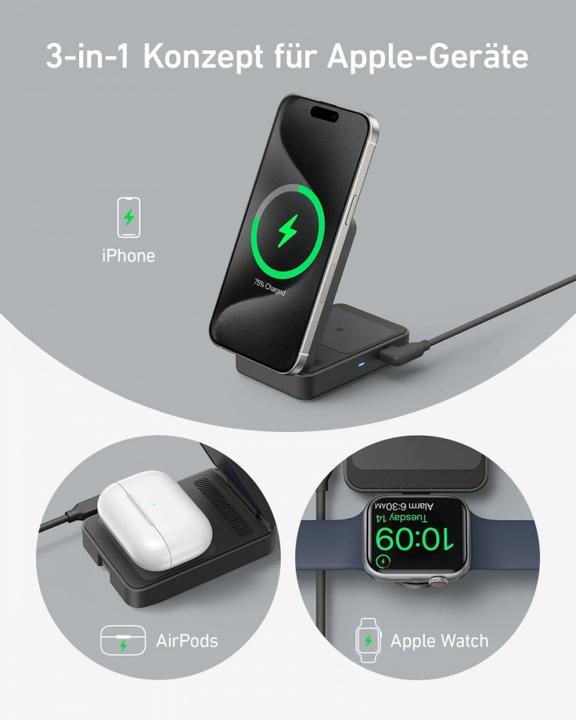 Actual product image Anker MagGo 1 czarna (15 W)