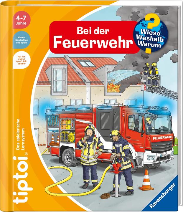Actual product image tiptoi Bei der Feuerwehr (German, Niklas Böwer, Daniela escape, 2022)