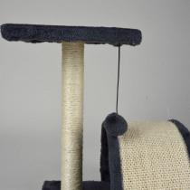 Image du produit Lola Toys arbre a chat avec jouet et tunnel 38cm anthracite (Jouet à gratter chat)