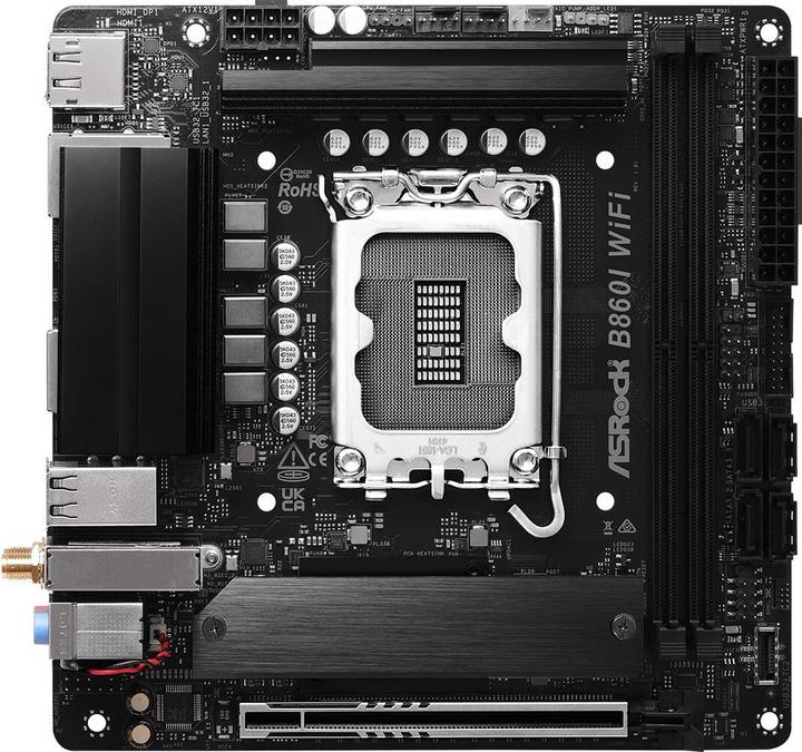 Actual product image AsRock B860I WiFi (LGA 1851, Intel B860, Mini-ITX)