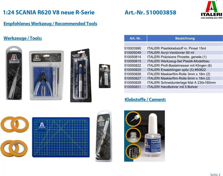 Produktbild Italeri Scania R620 V8 Topline