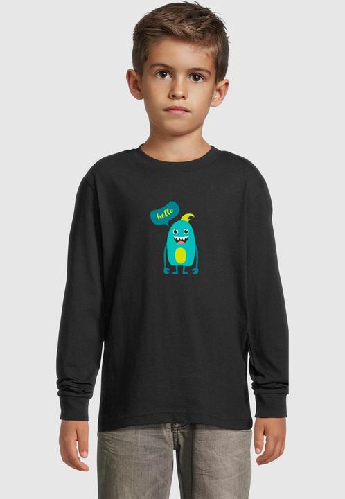 Actual product image Merchcode Kids Monster Hello - Longsleeve - 184903 (158)