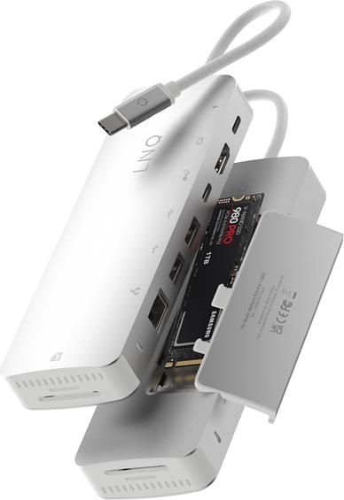 Produktbild LINQ Connects 9in1 PRO SSD 140W USB-C Multiport Hub (USB-C, 9 Ports)