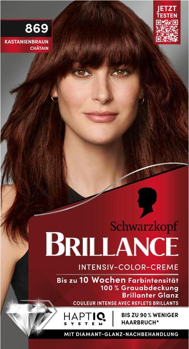 Produktbild Schwarzkopf Brillance Intensiv-Color-Creme 869 Kastanienbraun (869 Kastanienbraun)