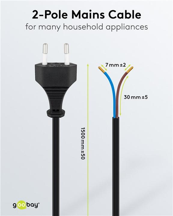 Actual product image Goobay Euro Kabel zum Konfektionieren (1.50 m)