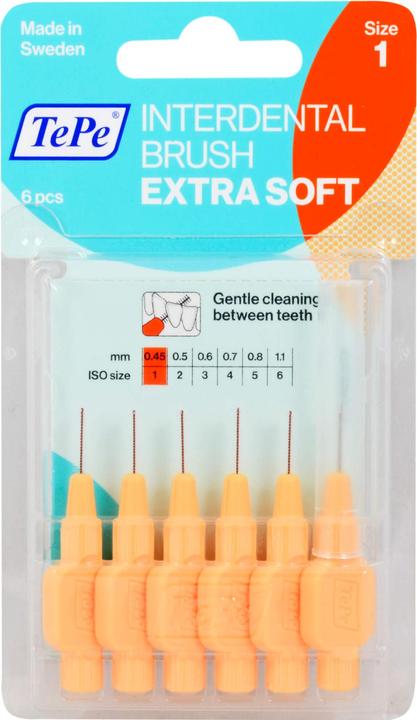 Image du produit TePe Interdental Brush 0.45mm x-soft orange (6 x, 0.45 mm)