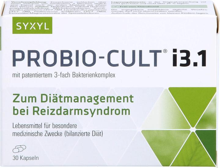 Nährwerte und Zutaten Syxyl PROBIO-Cult i3.1 Kapseln bei Reizdarmsyndrom, 30 St. Kapseln (30 Stück, Kapseln)