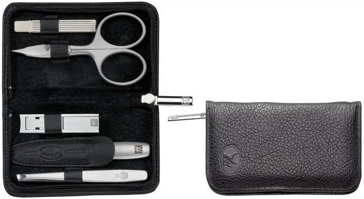Immagine prodotto Zwilling Custodia con cerniera in pelle di yak nera 5 pezzi.