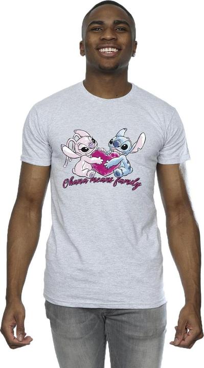 Produktbild Disney Lilo And Stitch Ohana Heart With Angel TShirt (4XL)