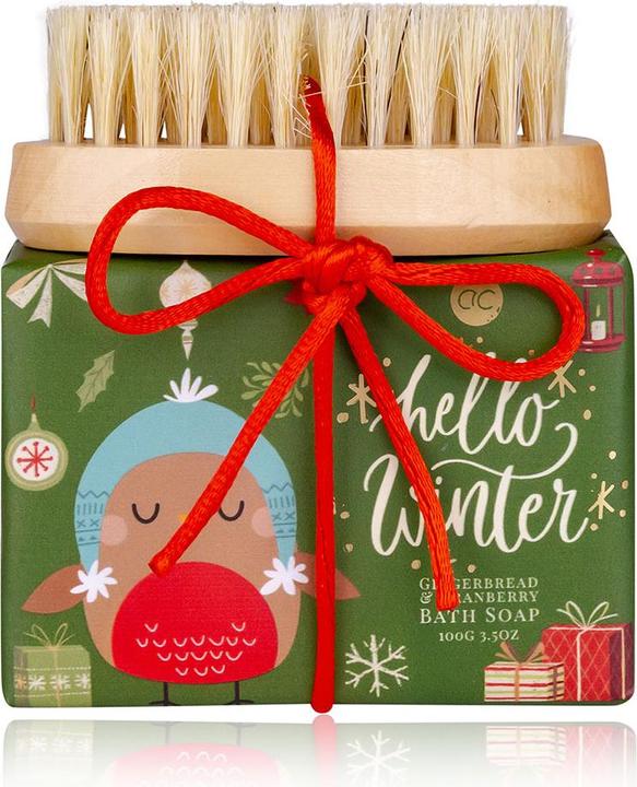 Immagine prodotto Accentra Set per la cura delle mani HELLO WINTER con sapone da 100 g, spazzola per unghie, fragranza: (Set di manicure)