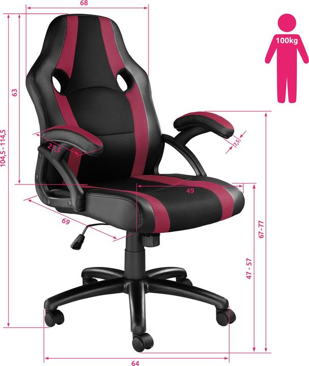 Immagine prodotto tectake Sedia da ufficio Benny
