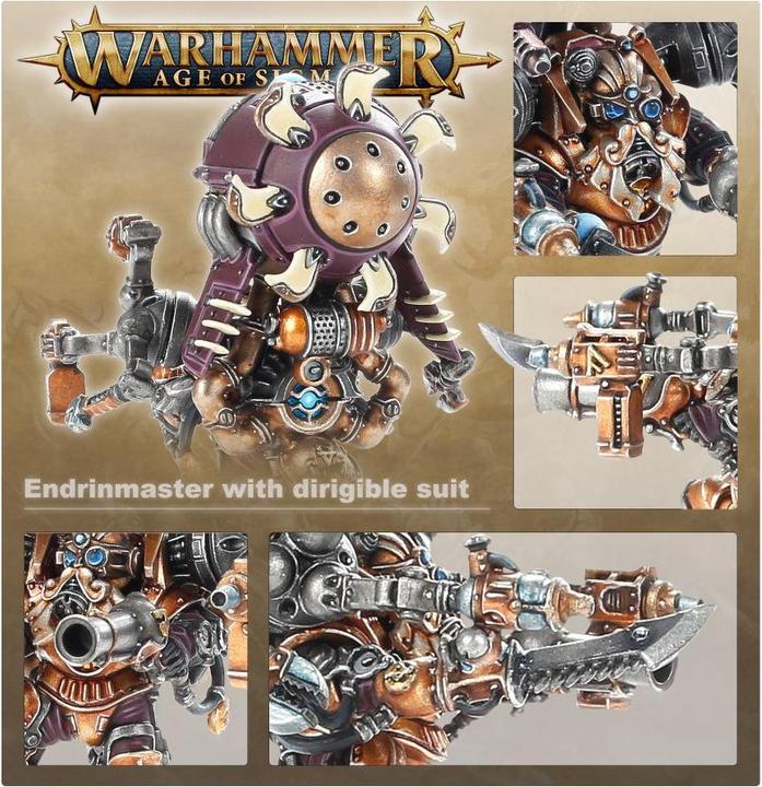 Immagine prodotto Games Workshop Signori Supremi di Kharadron - Maestro Endrin con tuta dirigibile (Materiale sintetico)