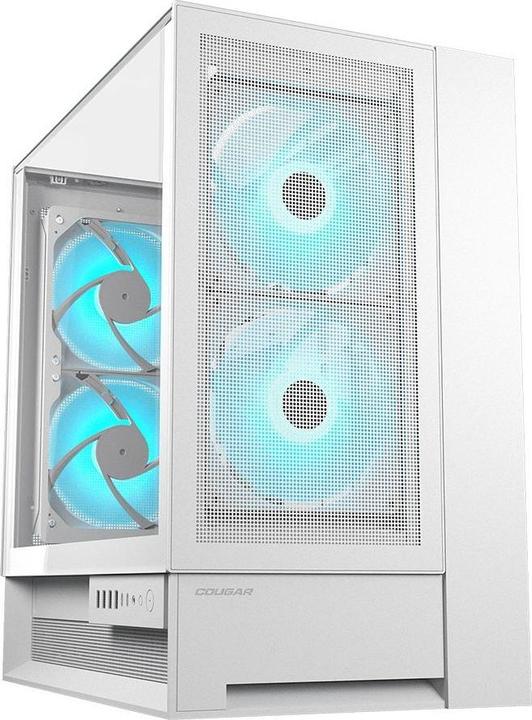 Actual product image Cougar Gehäuse Midi-Tower OmnyX, ARGB, Weiss (mATX, Mini-ITX, ATX)