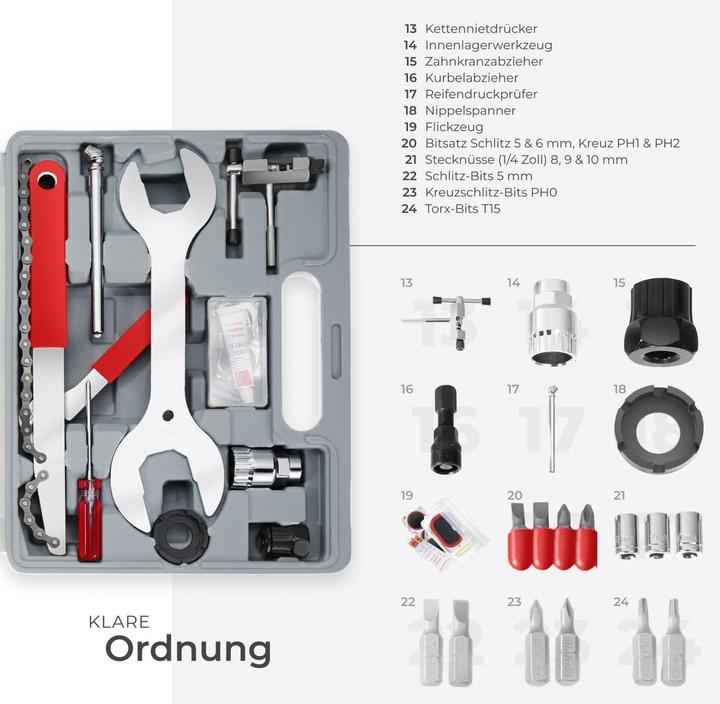 Produktbild tectake Fahrradwerkzeug (1 Teile)