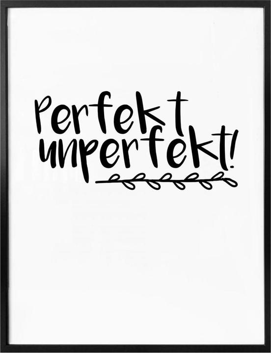 Produktbild Trenddeko Perfekt unperfekt (60 x 80 cm)