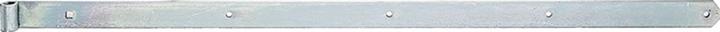 Produktbild GAH Ladenband Länge 1200 x 16 x 45 mm Stärke 5 mm Stahl galv. verz. dickschichtpassiviert Ø 16 mm abg...