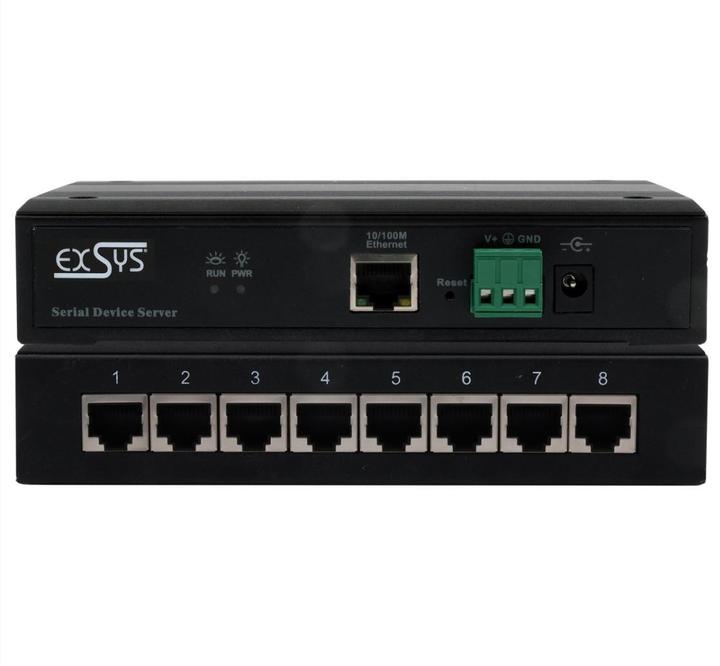 Actual product image Exsys Serial Device Server 4x RS232/422/485