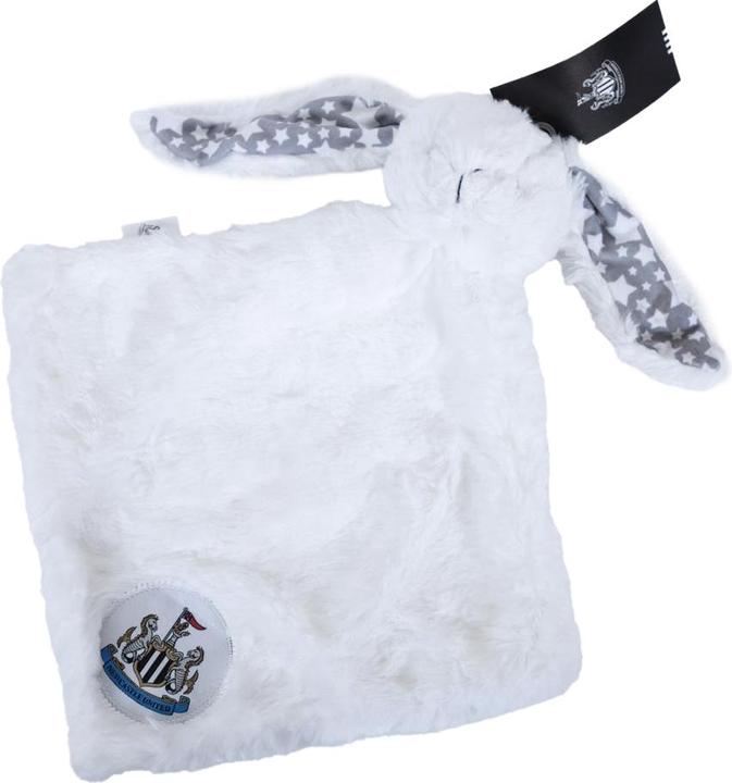 Actual product image Newcastle United FC Plush Rabbit Baby Blanket (30 x 30 cm)