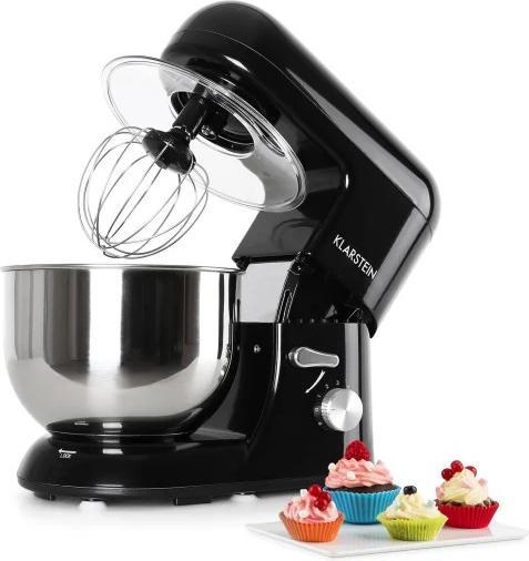 Produktbild Klarstein Bella Nera Küchenmaschine1200 Watt, 5 Liter, Schwarz