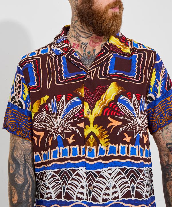 Actual product image Joe Browns Funky Summer Print Short Sleeve Shirt (XL)