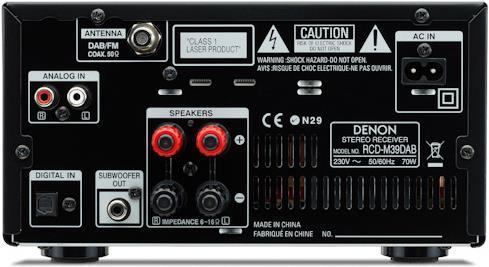 Image du produit Denon RCD-M39 Récepteur CD avec tuner DAB (Récepteur de CD)