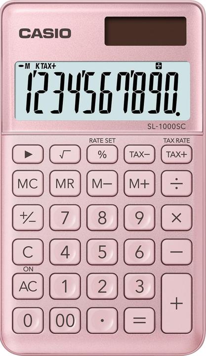 Produktbild Casio Taschenrechner BIC SL1000SCP 10-stellig pink (Batterien)