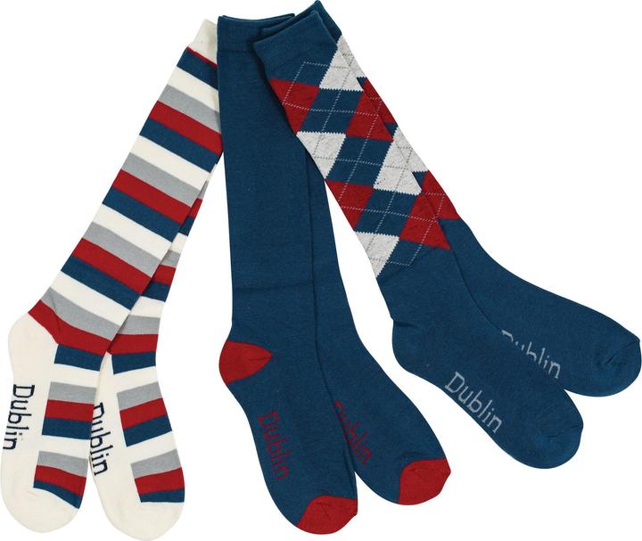 Actual product image Dublin Set of 3 riding socks (One size)