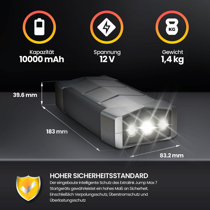 Produktbild Extralink Jump Max7 (400 A, 10000 mAh)