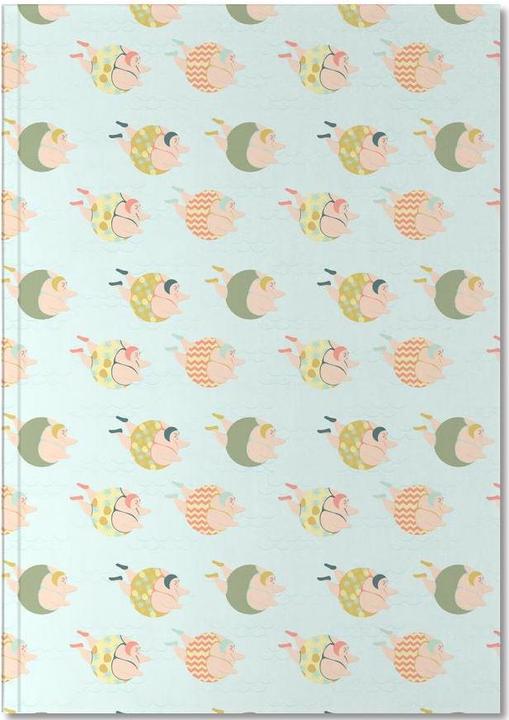 Actual product image Juniqe Vintage Swimmers - Swimming (A5, Plain)