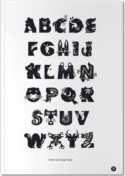Actual product image Juniqe Critters - Alphabet & Letters (A5, Plain)