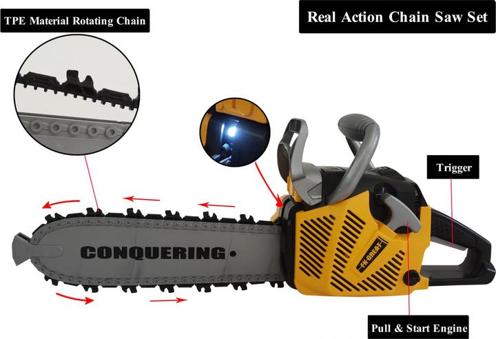 Produktbild PowerX POWER X - Chain Saw w/ Sound and Light (20356)