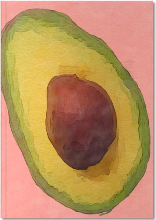 Produktbild Juniqe Avocado for Lola - Avocados (A5, Liniert)